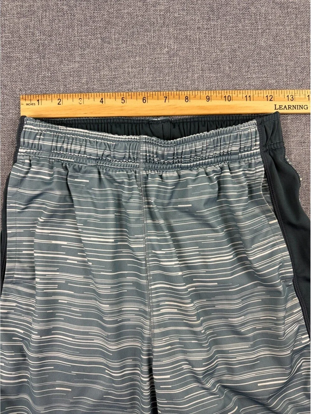 Nike Athletic Performance Gray/White/Black Shorts Boys Size XL Dri-Fit